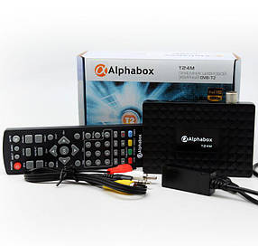 Ефірний тюнер Alphabox T24M (DVB-T2 + Youtube+IPTV з виносним ІЧ-приймачем)