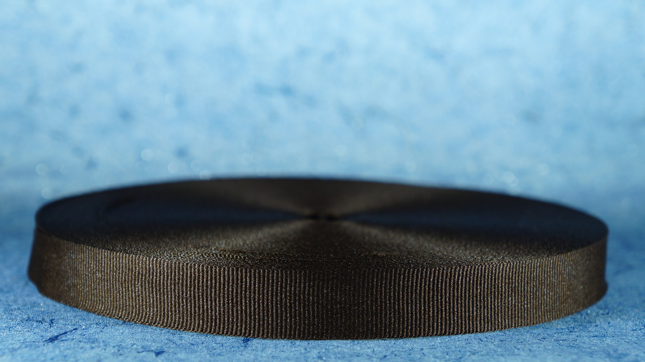 Стрічка репсова 20 мм темно-коричневий