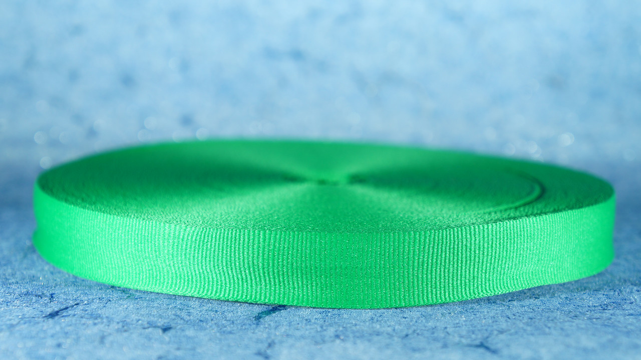 Стрічка репсова 20 мм зелений