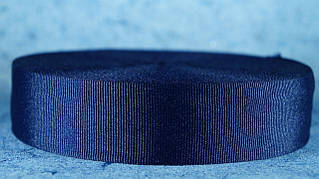 Стрічка репсова 40 мм темно-синій