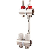 Колектор із витратоміром термо SD 1"х12 виходів