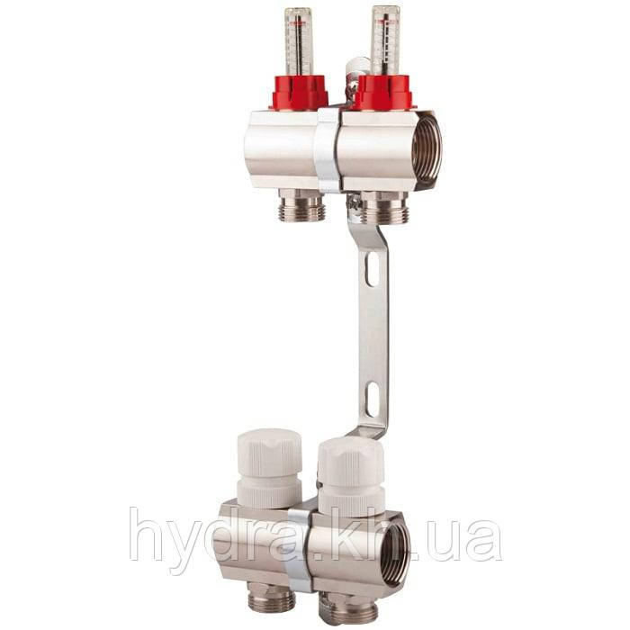 Колектор з витратоміром термо SD 1"х5 виходів