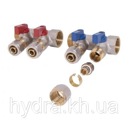 Колектор 1" x 3 виходи кульовий (під фітинг) SD