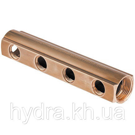 Розподільний колектор з бічними виходами 1/2" вих. 4 (3/4") ICMA Арт. 1102