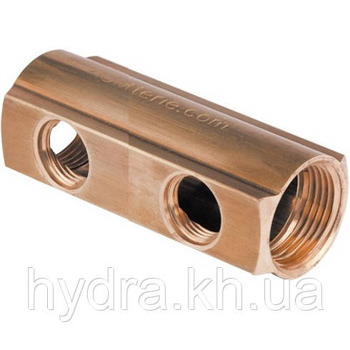 Розподільний колектор з бічними виходами 1/2" вих. 2 (1") ICMA Арт. 1102