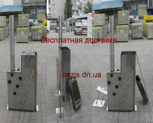 Печь внутренняя для купелей, офуро японской бани Печь внутренняя для купелей, офуро японской бани