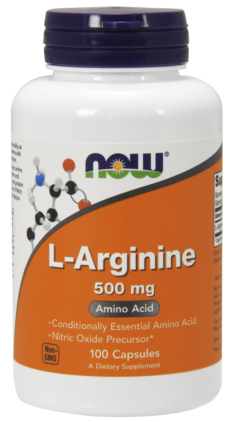 Now L-Arginine 500 mg 100 caps