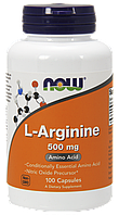 Now L-Arginine 500 mg 100 caps