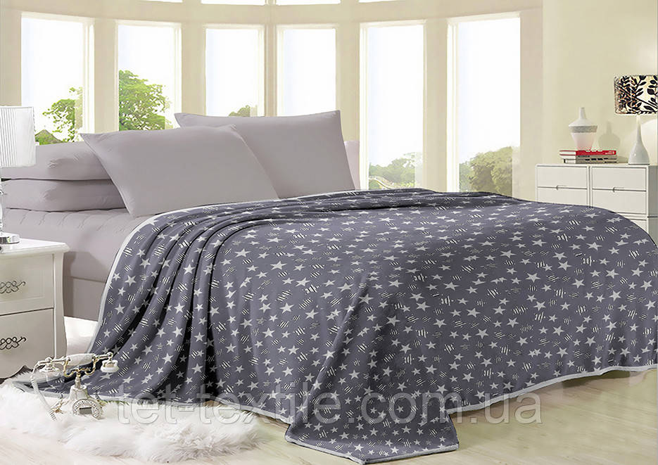 Плед з мікрофібри Велсофт Зірки 160х210 см
