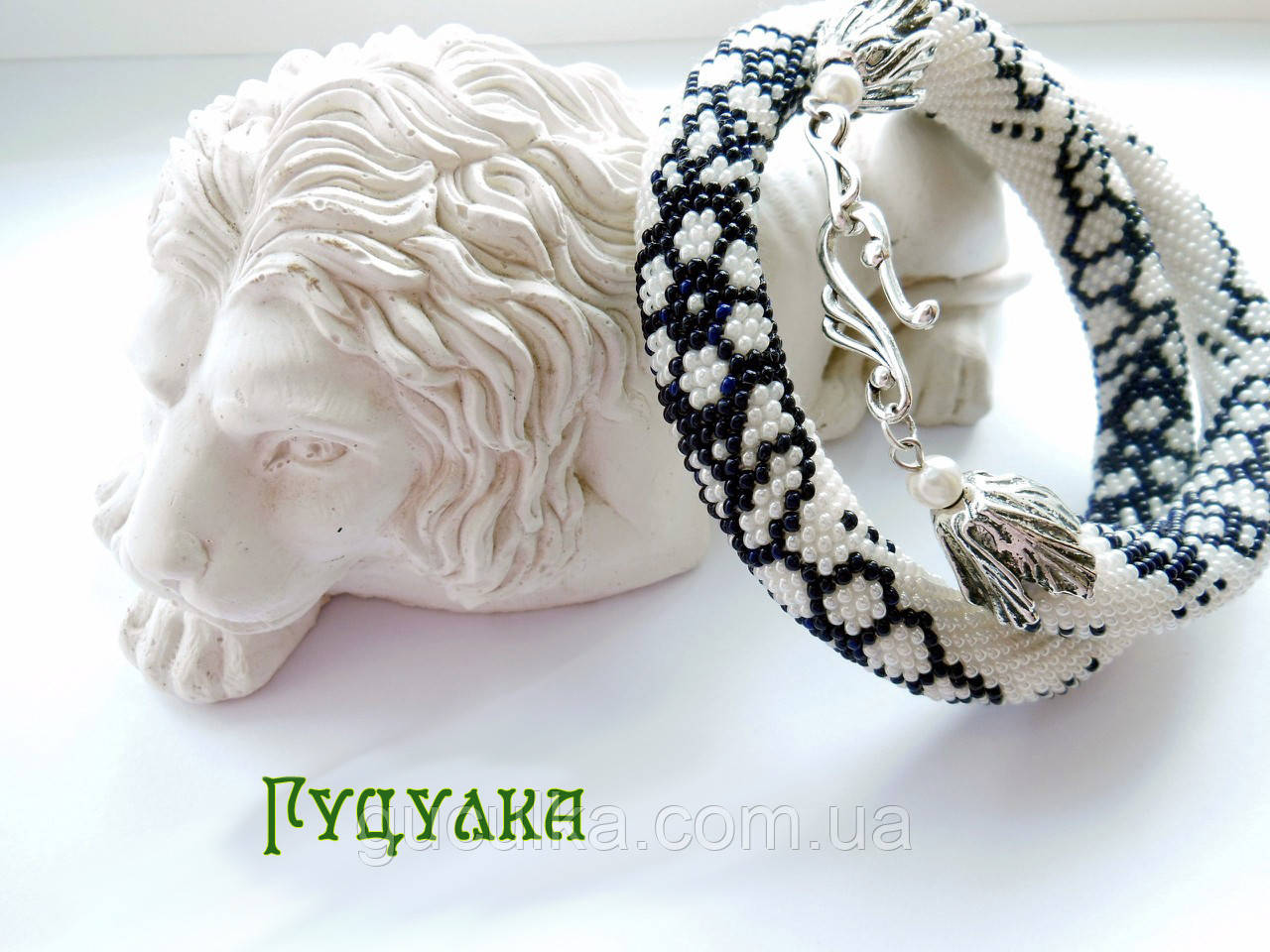 Кольє джгут ручної роботи  "Гармонія" з чеського бісеру, фото 1