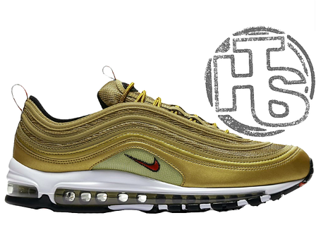 Чоловічі кросівки Nike Air Max 97 QS OG Metallic Gold/Varsity Red/White 885691-700, фото 1