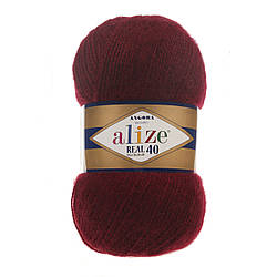 Alize Angora Real 40 (Алізе Ангора реал 40) 57 бордо