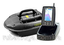 КОРАБЛИК ДЛЯ ПІДГОДОВУВАННЯ СARPBOAT CARBON + ЕХОЛОТ TF500