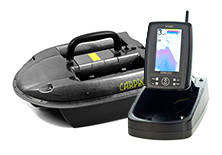 КОРАБЛИК ДЛЯ ПІДГОДОВУВАННЯ СARPBOAT CARBON + ЕХОЛОТ TF500