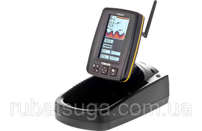 БЕСПРОВОДНОЙ ЦВЕТНОЙ ЭХОЛОТ Carpboat FISH-FINDER TF-640, фото 1