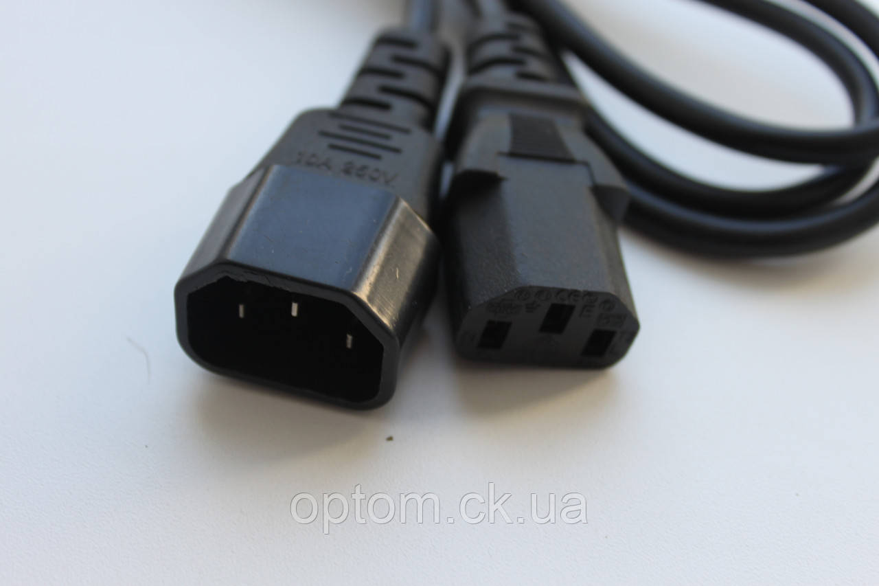 Кабель живлення PC-189 220V (комп-монітор)