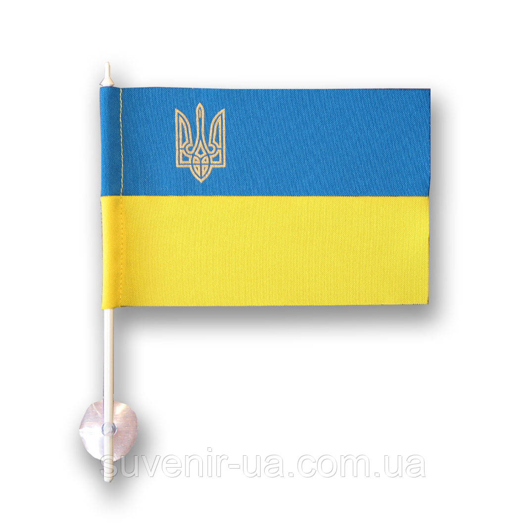 Прапорець (прапорець) в машину з присоском , габардин , 10х15 див.