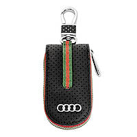 Ключница Carss с логотипом AUDI 01007 черная