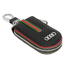 Ключниця Carss з логотипом AUDI 01007 чорна, фото 6