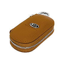 Ключниця Carss з логотипом KIA 05001 коричнева, фото 2
