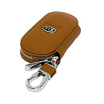 Ключниця Carss з логотипом KIA 05001 коричнева, фото 2