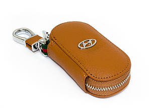 Ключниця Carss з логотипом HYUNDAI 10001 коричнева, фото 3
