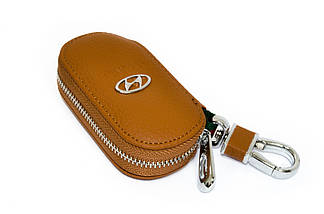 Ключниця Carss з логотипом HYUNDAI 10001 коричнева, фото 4