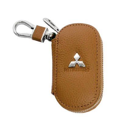 Ключниця Carss з логотипом MITSUBISHI 11001 коричнева, фото 1