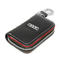 Ключниця Carss з логотипом AUDI 01006 чорна, фото 2