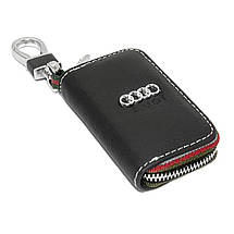 Ключниця Carss з логотипом AUDI 01006 чорна, фото 3