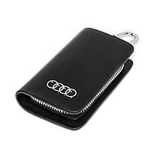 Ключниця Carss з логотипом AUDI 01002 чорна, фото 2