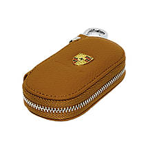 Ключниця Carss з логотипом PORSCHE 06001 коричнева, фото 2