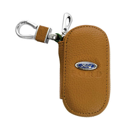 Ключниця Carss з логотипом FORD 03001 коричнева, фото 1