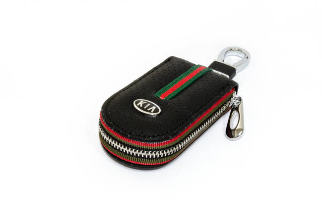 Ключниця Carss з логотипом KIA 05007 чорна, фото 1