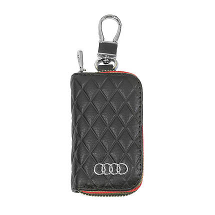 Ключниця Carss з логотипом AUDI 01009 чорна, фото 1