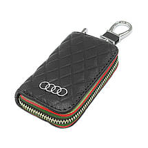 Ключниця Carss з логотипом AUDI 01009 чорна, фото 4