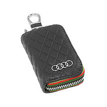 Ключниця Carss з логотипом AUDI 01009 чорна, фото 5