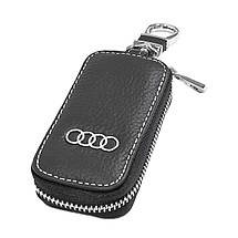 Ключниця Carss з логотипом AUDI 01010 чорна, фото 3