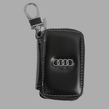 Ключниця Carss з логотипом AUDI 01011 чорна, фото 1