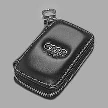 Ключниця Carss з логотипом AUDI 01011 чорна, фото 4
