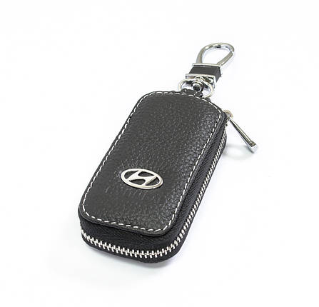 Ключниця Carss з логотипом HYUNDAI 10010 чорна, фото 1