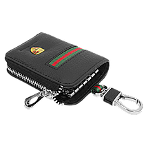 Ключниця Carss з логотипом PORSCHE 06012 багатофункціональна чорна, фото 4