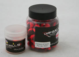 Плаваючі бойли CarpBalls Pop Ups Ø10мм - Cranberry&Caviar