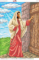 Схема для вишивки бісером Ісус стукаэ в двері СЗР 2010 формат А2