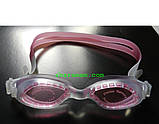 Дитячі окуляри для плавання рожевого кольору (антифог, захист від UV-променів), фото 2
