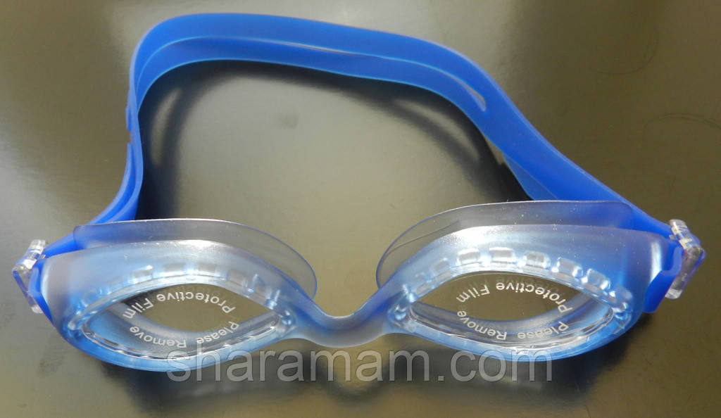 Дитячі окуляри для плавання синього кольору (антифог, захист від UV-променів)
