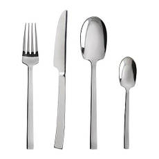 СМАКГЛАД Столовий набір 24 предмети, нержавіюча сталь 10304534 IKEA, ІКЕА, SMAKGLAD, фото 3