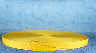 Киперная стрічка 15 мм жовта