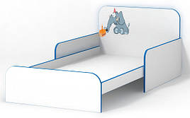 Ліжко дитяче з ДСП/МДФ з бортиками Слоник Matroluxe