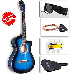 Електроакустична гітара LAGRIMA (Чохол + Струни + Тюнер)